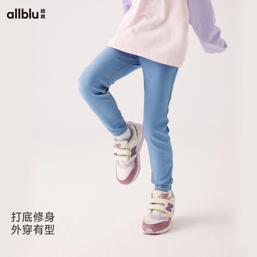 幼岚童装高弹两穿牛仔打底裤亲肤透气24秋季新款儿童女童打底裤长裤ZY 商品图1