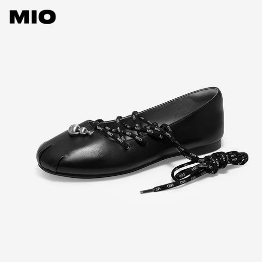MIO米奥优雅甜美玛丽珍芭蕾舞鞋羊皮革圆头系带单鞋M251440829 商品图0