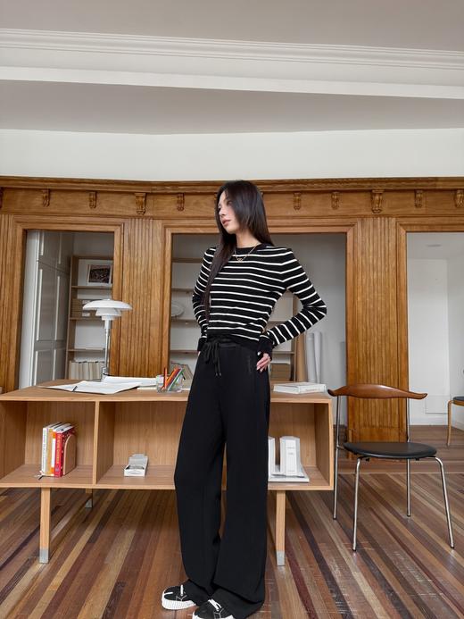 圣罗兰2024秋冬新款黑色运动裤真的一眼爱很高级的质感（UY*NICE) 商品图11