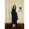 HeyDress法式连衣裙女秋冬收腰显瘦气质赫本风高级小黑裙花苞裙子 商品缩略图1
