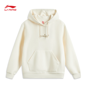 李宁日进斗金系列女子宽松套头连帽卫衣AWDV184