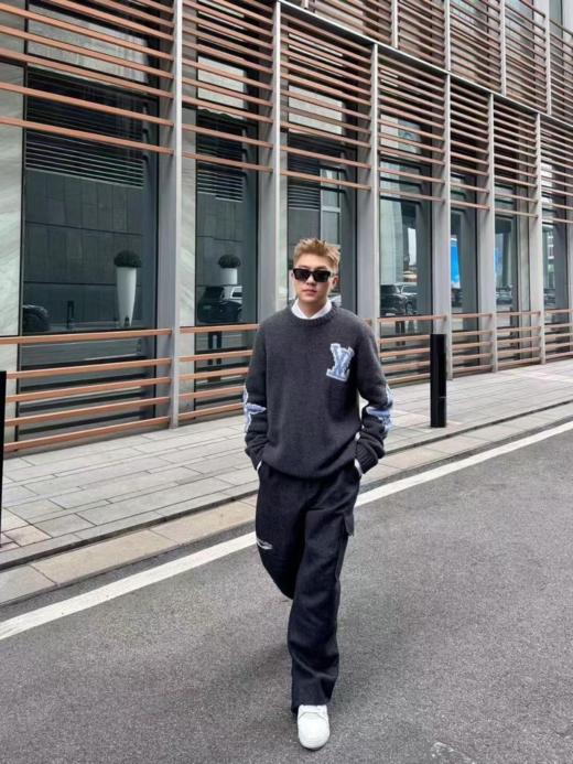 驴家2024FW秋冬新款Ski滑雪系列钩花圆领针织毛衣男女同款（U） 商品图7