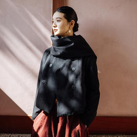 绽放545朵/冬季90白鹅绒新中式轻国风设计感宽松简约短款羽绒服