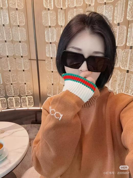 G家 GG嵌花咖色毛衣（DY） 商品图8