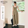 OLrain欧芮儿卡其色休闲裤女春季2025年新款时尚连体工装背带裤 商品缩略图0