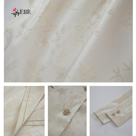 司歌缎面国风风衣单排扣长袖秋R901239X 商品图3