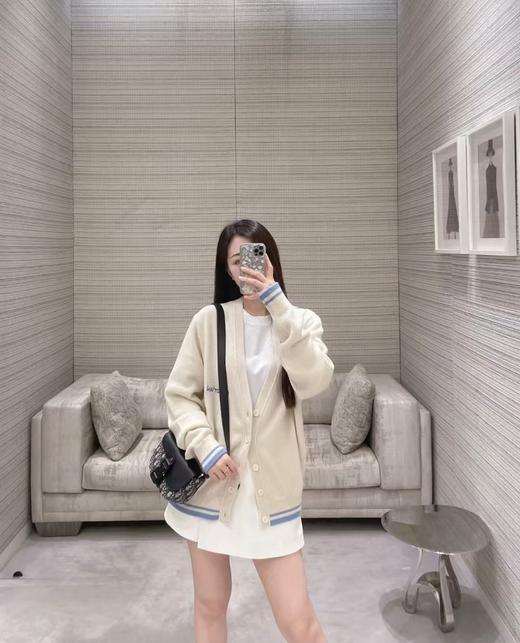 D家 刺绣字母针织开衫 商品图1