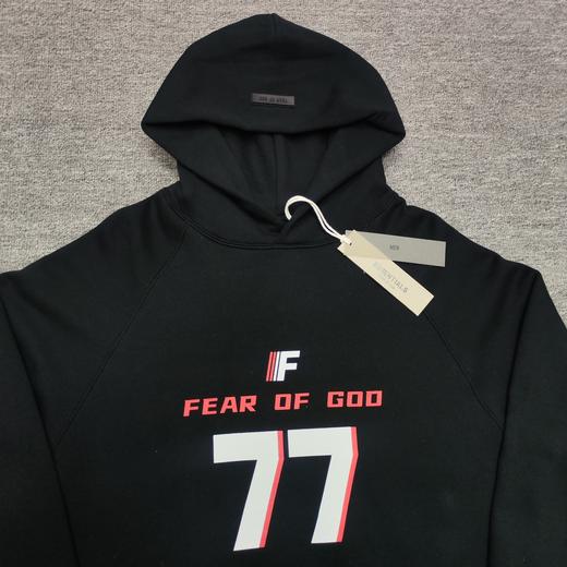 FOGFEAROFGODESSENTIALS新款77字母重磅高街短袖情侣款连帽卫衣男女同款（UY*BG) 商品图6