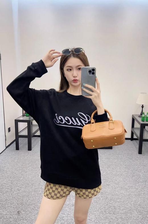 G家 紫粉刺绣圆领卫衣（DY） 商品图5