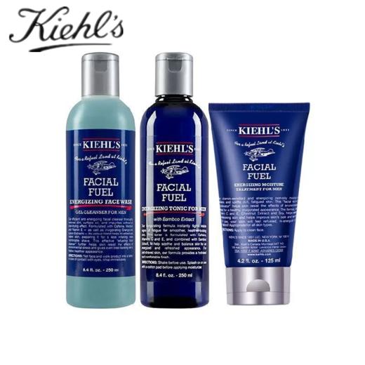 Kiehl's/科颜氏 男士保湿三件套 洁面啫喱250ml+爽肤水250ml+保湿乳液125ml 商品图1