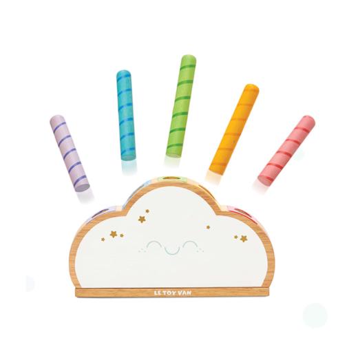 英国Le toy van 彩虹和云朵弹跳木制玩具 2岁+ 商品图0