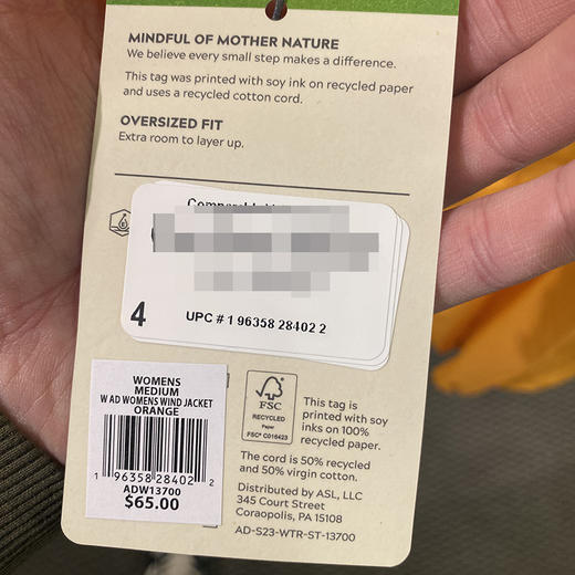 Alpine design 女士多用途半拉链宽松套头长袖轻量防风连帽夹克 商品图3