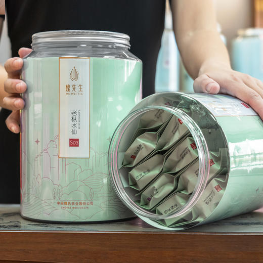 魏先生老枞水仙S03 武夷山岩茶 茶叶216克/罐 商品图0
