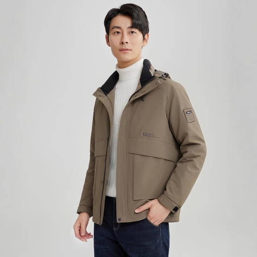 【潮流工装】圣得西冬季新款羽绒服男中青年加厚户外连帽外套2462942198 商品图1