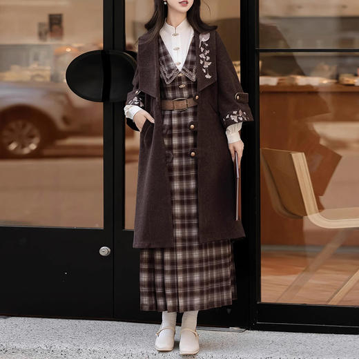 裁缝学苑AS386新中式国风改良汉元素大衣连衣裙套装纸样女装样板图纸 商品图1