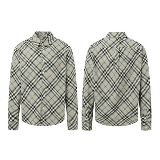 巴家 24ss新款秋冬格子对位衬衫男女同款（UY*BG） 商品图2