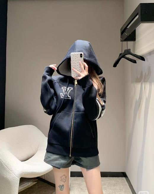 驴家 嵌花连帽针织外套（DY） 商品图4