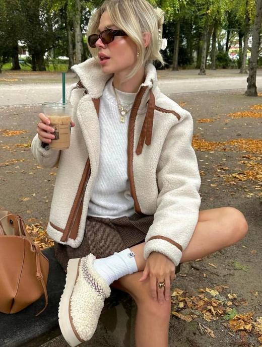 UGG 厚底民族风穗带款拖鞋 代购级2023民族风塔茨 加厚增高款毛毛鞋（UX*UGG） 商品图6