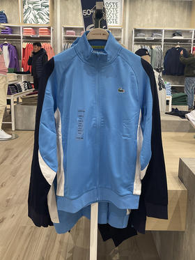 Lacoste/法国鳄鱼 男士立领拼色宽松舒适透气运动休闲外套SH9377