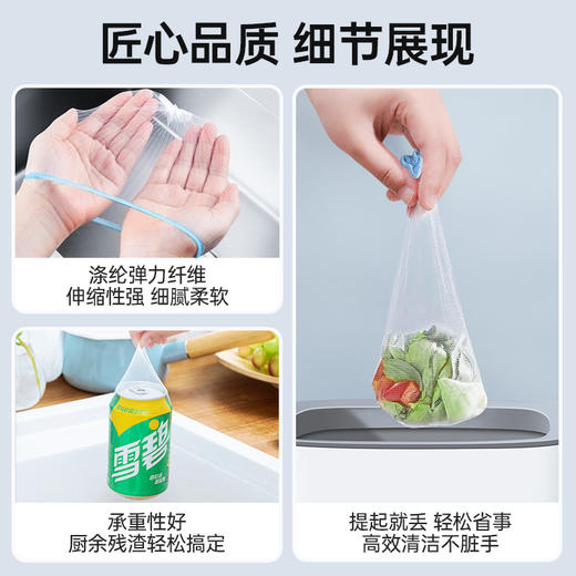 【GRAREY格瑞亚-水槽过滤网-蓝色皮筋款】29.9元到手600只！轻松摆脱水槽脏、臭、油，一袋解决厨房麻烦！ 商品图3