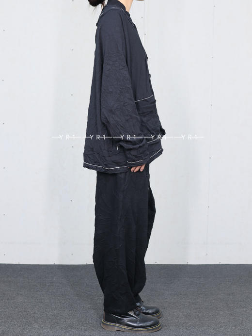 Y's ｜ 褶皱感按扣拉裆裤 商品图4