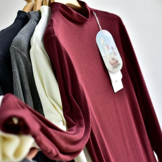 丁摩 【天丝羊毛松松衣】秋冬女装新款中高领天丝羊毛长袖毛衫打底衫女4ZF-193 商品图0