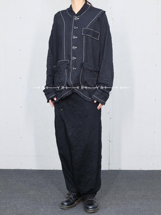 Y's ｜ 褶皱感按扣拉裆裤 商品图1