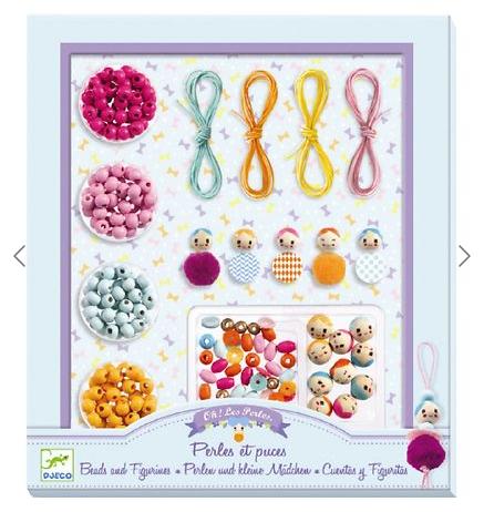 Djeco 珠带花彩 串珠 穿绳和套柱游戏 适合年龄8岁+ 成长益智 法国游戏 DJ09801 商品图3