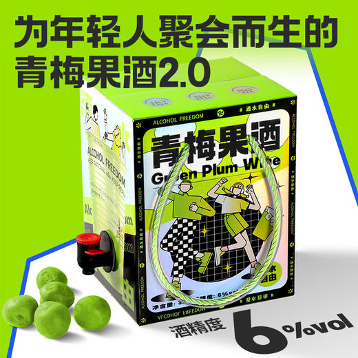 小花样酒水自由系列3L青梅酒 商品图2