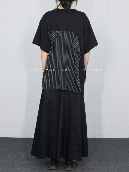 Y's ｜ 条纹拼接不规则T恤 商品图2