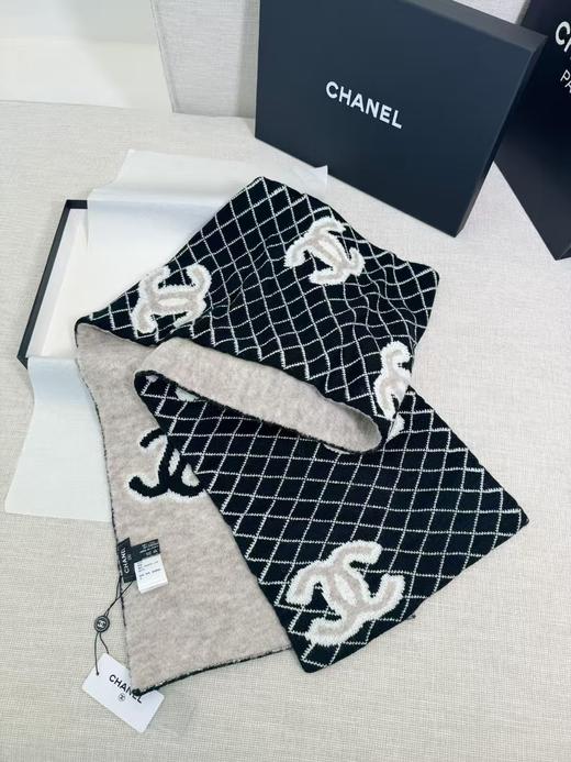 CHANEL香奈儿 双面Logo简约休闲时尚百搭 围巾 女款（CB） 商品图0
