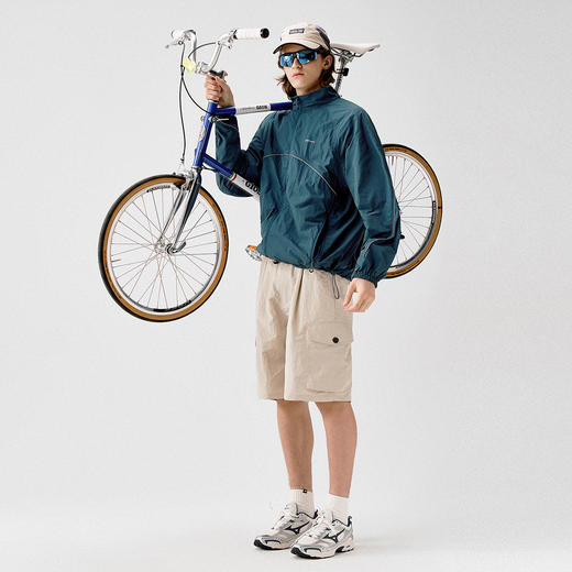 714street春季新款立领骑行凉感轻薄夹克速干透气防晒运动外套男 商品图3