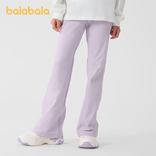 巴拉巴拉童装儿童女童长裤2025新款春装大童弹力舒适潮流喇叭裤女 商品图0