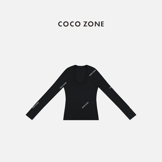 COCO ZONE 冬季简约U领修身显瘦圆领针织衫 CC1D2860 商品图1
