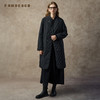 Famecoco范可儿小立领中式改良长款菱格纹轻薄棉服FAC8AE001 商品缩略图3