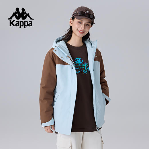 Kappa卡帕背靠背运动棉服女2024新款冬棉衣保暖防寒服夹克上衣潮K0F22MM40 商品图2