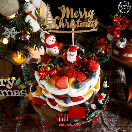 圣诞小火车雪景蛋糕 商品图6