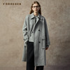 Famecoco范可儿翻领宽松显瘦经典款羊毛驼绒双面呢大衣FAC8AQ008 商品缩略图3