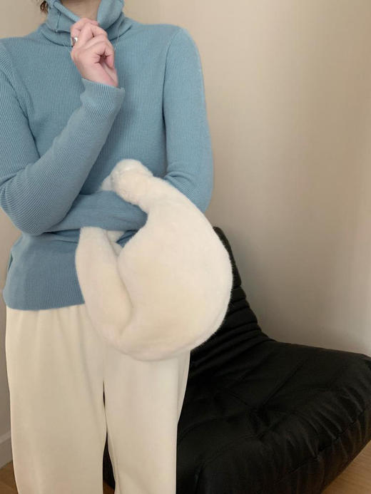 <曾小咸推荐>堆堆领羊绒打底衫 日常99/件 秒杀59.99/件！115/2件！【预售款，预计3-15天发货】 商品图7