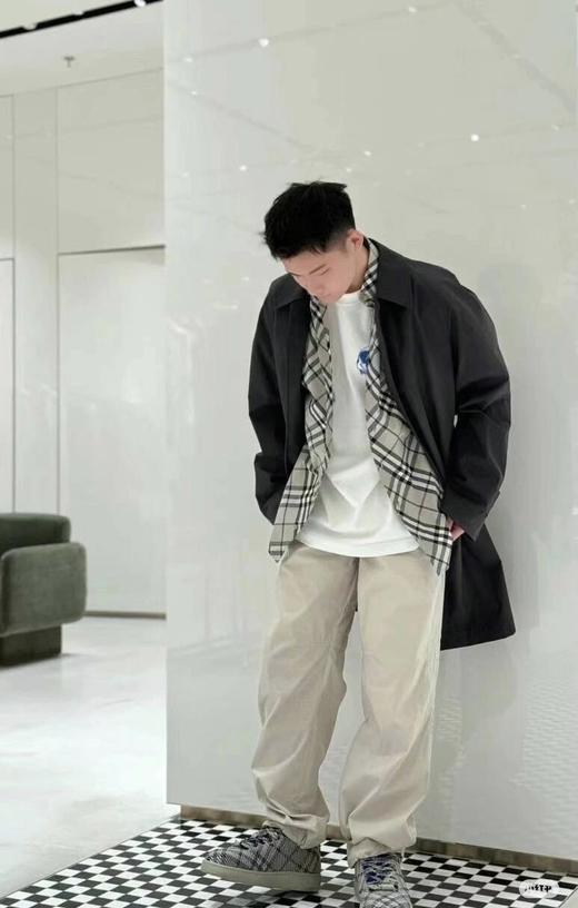 巴家 24ss新款秋冬格子对位衬衫男女同款（UY*BG） 商品图3