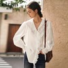 OLrain欧芮儿法式白色衬衫女冬季2024年新款荷叶领刺绣镂空衬衣 商品缩略图0