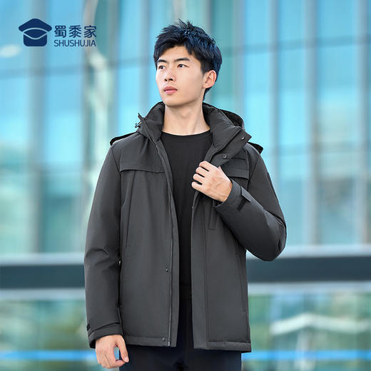 【专用款三防羽绒服】魔术贴保暖羽绒服外套防水防污通勤棉服 YZ406 商品图9