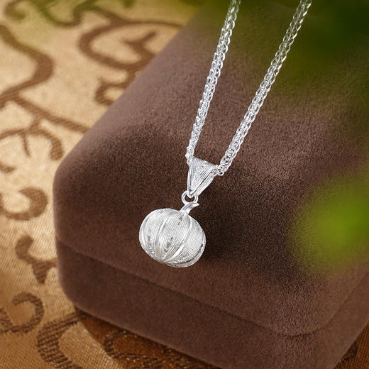 子佩集S990银【福气南瓜】吊坠【MX009】花丝(不含链)2411 商品图4