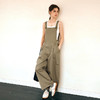 OLrain欧芮儿卡其色休闲裤女春季2025年新款时尚连体工装背带裤 商品缩略图4
