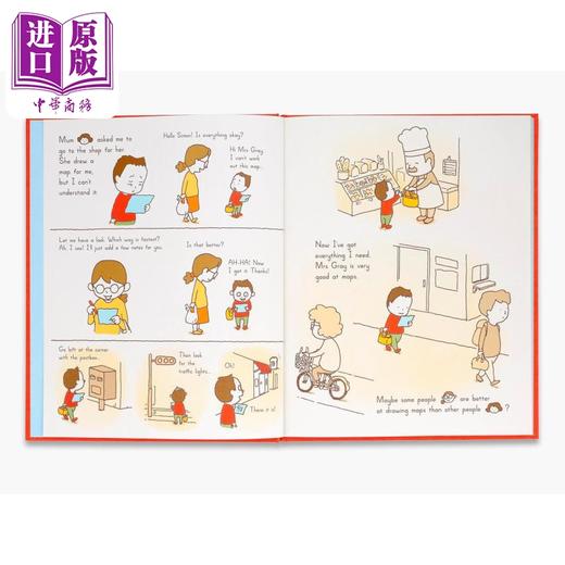 【中商原版】吉竹伸介 我在哪里 Shinsuke Yoshitake I Wonder Where I Am 英文原版 儿童漫画绘本 以极富创意的视角认识地图 商品图1