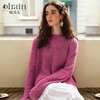 OLrain欧芮儿法式镂空针织衫女冬季2024年新款气质宽松圆领上衣 商品缩略图0