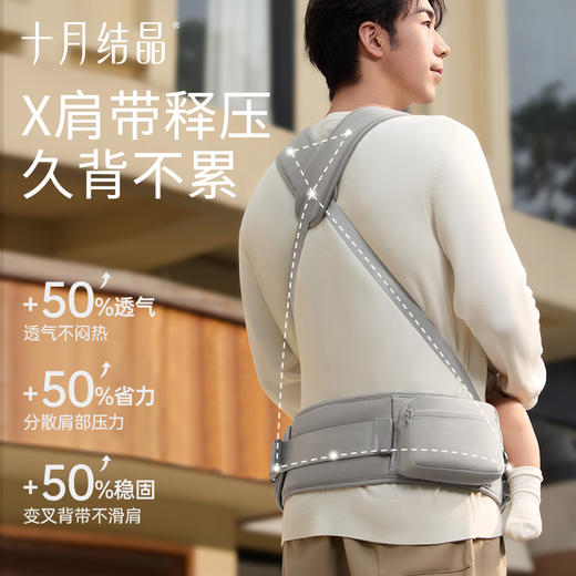 婴儿腰凳背带二合一轻便四季前抱式宝宝外出两用抱娃神器 商品图6