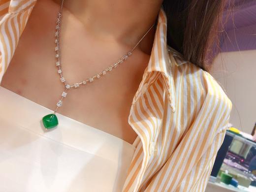 8.01ct糖塔祖母绿项链 商品图4