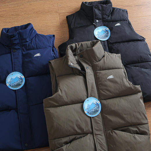 中空保暖纤维棉！2024秋冬男士户外防风防泼水立领加厚保暖棉马甲背心! 商品图1