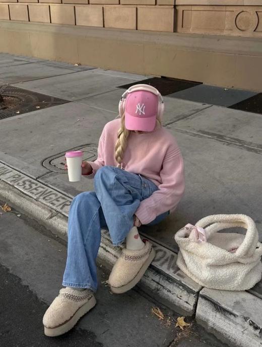 UGG 厚底民族风穗带款拖鞋 代购级2023民族风塔茨 加厚增高款毛毛鞋（UX*UGG） 商品图5